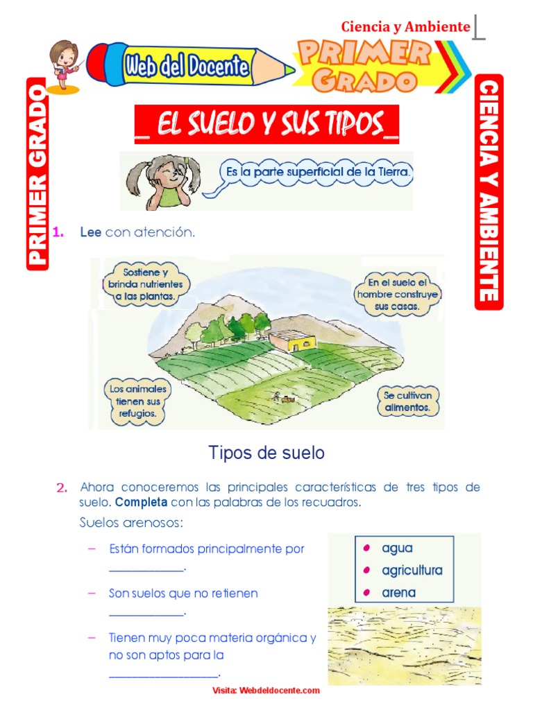El Suelo y Sus Tipos para Primer Grado de Primaria - El-suelo-y-sus ...