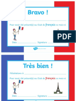 FR T T 7632 Diplome Club Francais
