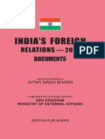 Indias Foreign Relations 2013 Documents