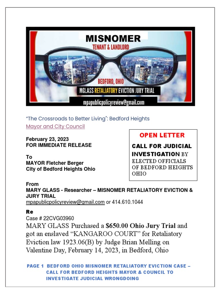 Misnomer Retaliatory Eviction Jury Trial On Valentine Day Dictate