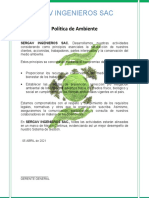 Politica de Medio Ambiente N°21