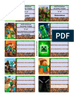 Etiquetas Editables Minecraf