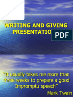 Giving Presentations