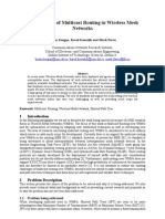 Optimisation of Multicast Routing in Wireless Mesh Networks: Brian Keegan, Karol Kowalik and Mark Davis