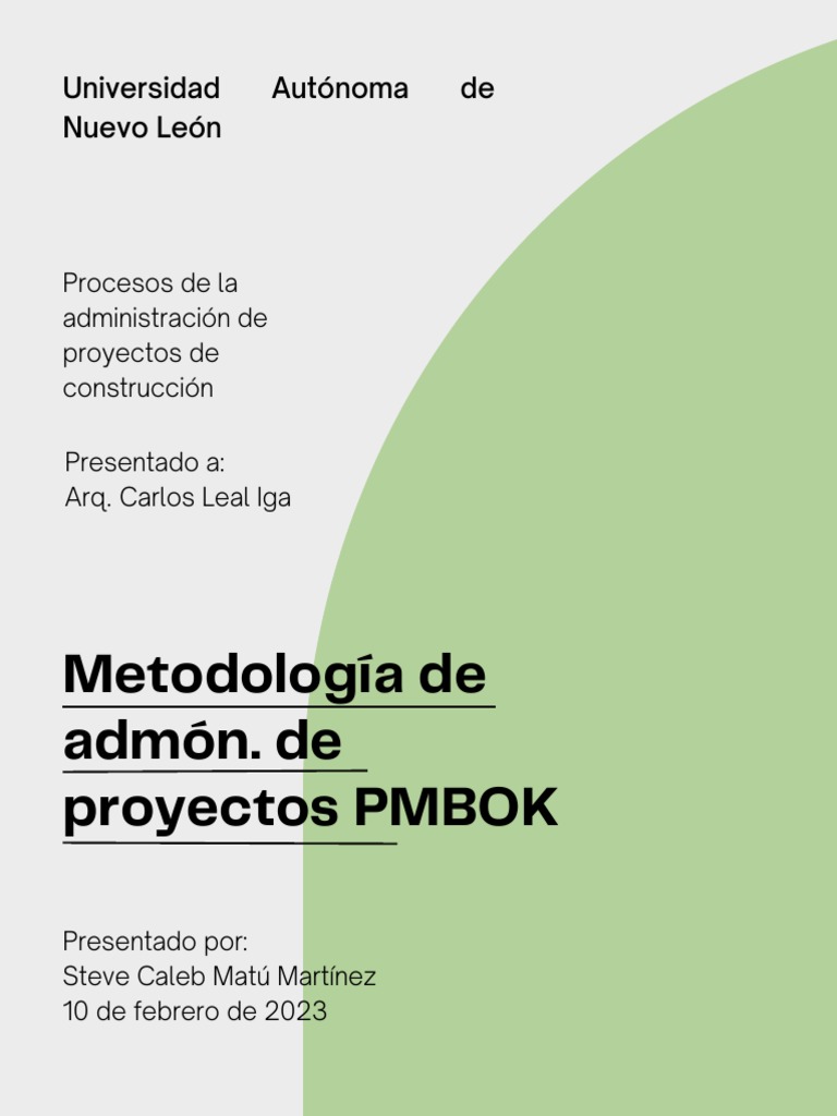 Ventajas y Aplicación de PMBOK en Proyectos | PDF | Gestión de ...