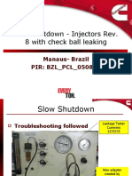 Slow shutdown troubleshooting fixes injector leakage under 40 chars