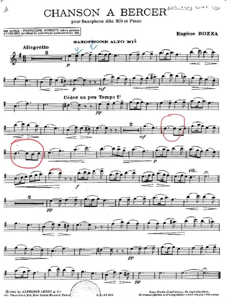 Chanson A Bercer | PDF