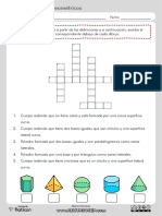 Crucigrama Cuerpos Geometricos
