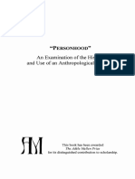 Laura P Appell-Warren - "Personhood" - An Examination of The History and Use of An Anthropological Concept-Edwin Mellen Press (2014)