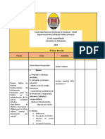 Calendario de Actividades Primer Periodo 2023 Contabilidad II