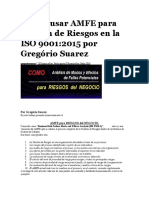 CÓMO Usar AMFE para Gestión de Riesgos en La ISO 9001