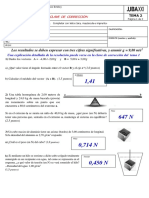 FÍSICA - CLAVE DE CORRECCIÓN Primer Parcial 2022-2 TEMA 2