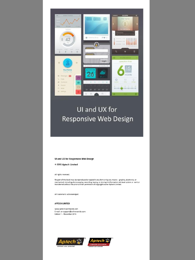 UI and UX For Responsive Web Design | PDF