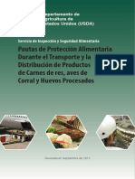 USDA Guía de protección alimentaria durante el transporte de carnes y huevos