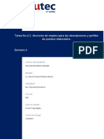 Tarea No.4.2. Anuncios de Empleo para Las Descripciones y Perfiles de Puestos Elaborados.