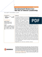 Dynamics of Development Democracy Indonesia in The Era of Jokowi Leadership