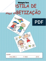 Apostila de alfabetização com 26 letras