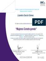 Certificate For Lizandro Garc - A G - Mez For - Descarga Constancia General...