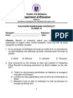 Filipino-10 Test Paper 2ndquarter-Mdt