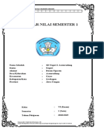 Daftar Nilai PJOK Kelas 6 Revisi 2018