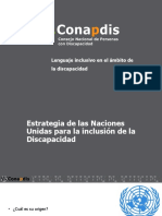 Lenguaje Inclusivo Ámbito de La Discapacidad