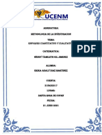 Asignatura: Metodologia de La Investigacion Tema:: Enfoques Cuantitativo Y Cualitativo