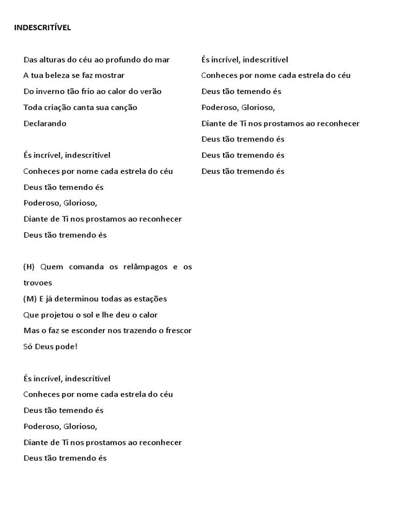 INDESCRITÍVEL | PDF
