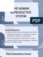 THE HUMAN REPRODUCTIVE SYSTEM