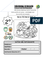 Prueba 2° Matemática