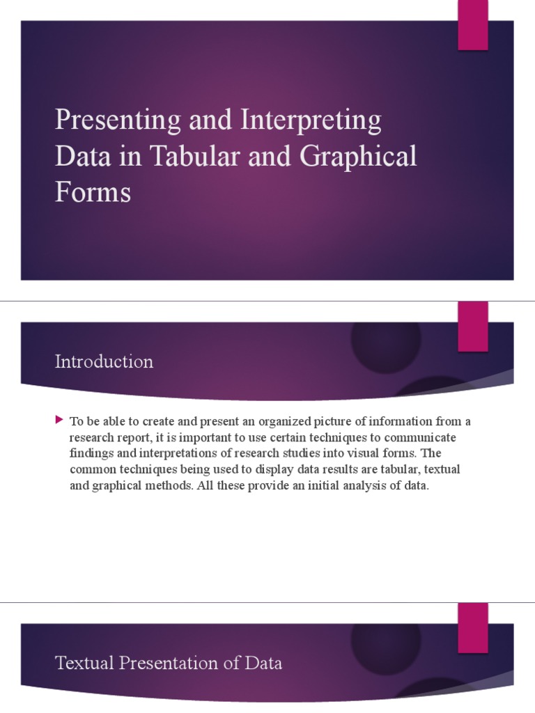 Textual Presentation of Data | PDF | Data | Human Communication