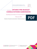 FCSS-FESC 2023 Ontario Pre-Budget Consultation