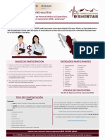 Convocatoria de Reclutamiento de Personal Médico (A) Especialista, Egresados de La Residencia de La Generación 2023 y Anteriores