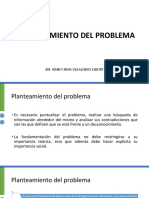 Planteamiento Del Problema: Me. Nancy Irais Villalobos Elbort