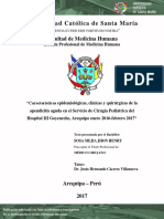 TESIS Características Epidemiológicas, Clínicas y Quirúrgicas de La