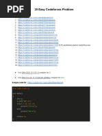 20 Easy Codeforces Problem