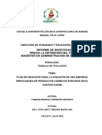 Empacadora de Productos Cárnicos Porcinos en El Canton Chone (2022) )