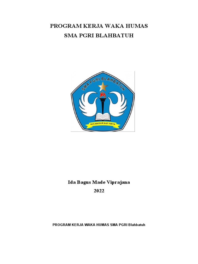 Program Kerja Waka Humas SMA PGRI | PDF | Karier & Perkembangan