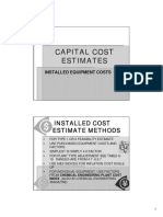12 Installed Capital Cost Estimates