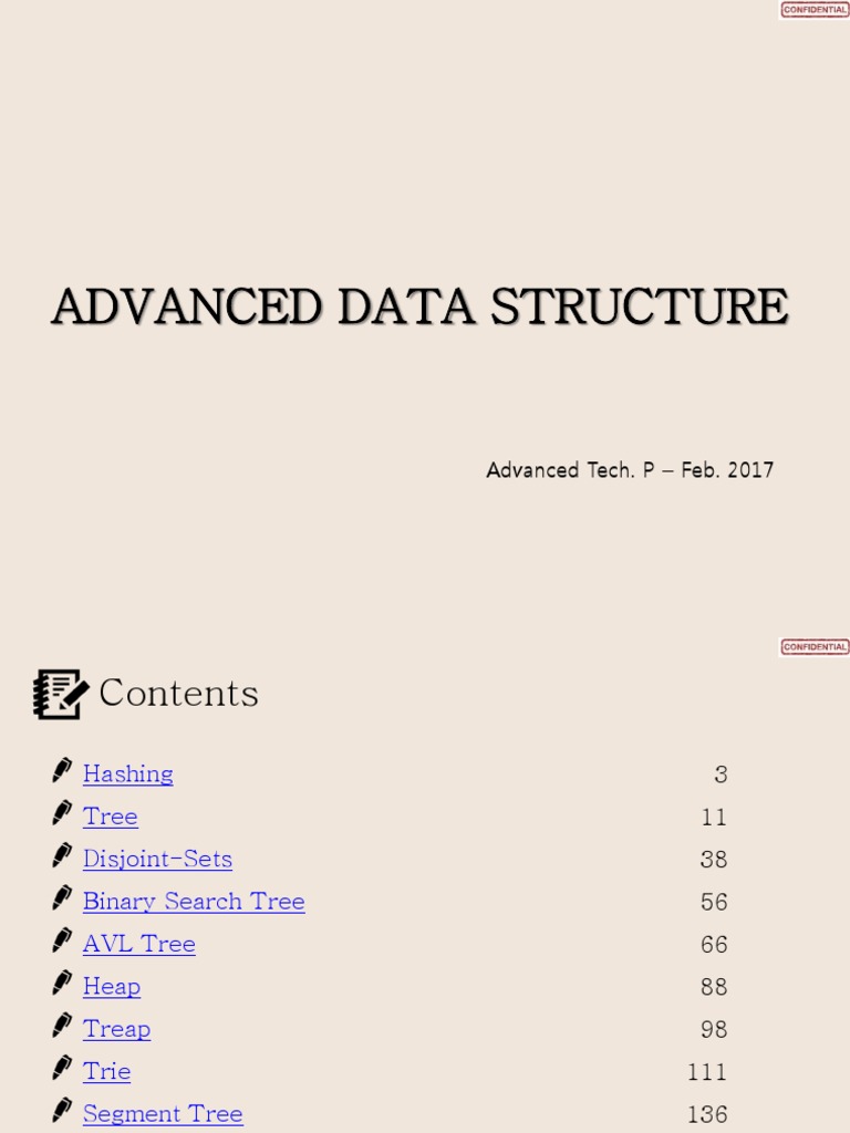 01 - Advanced Data Structure | PDF | Data Management | Algorithms And ...