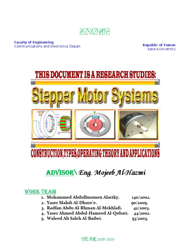 Stepper Motor System | PDF | Machines | Electrical Equipment