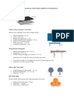 Gambar Lapangan Tenis Meja Beserta Ukurannya