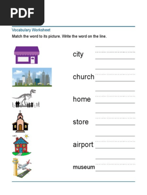 Vocabulary Worksheet