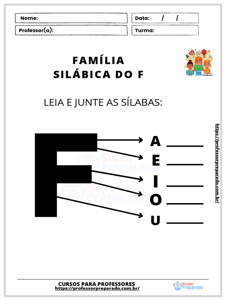31.família Silábica Do F | PDF | Teoria da Educação | Pedagogia