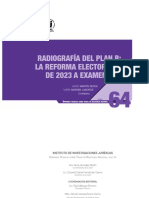 Radiografia Del Plan B La Reforma Electoral de 2023 a Examen