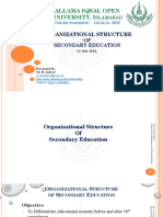 2 Organisational Structure of Secondary Education