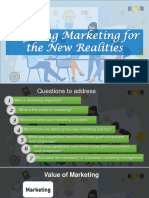 Topic 1 Defining Marketing For The New Realities