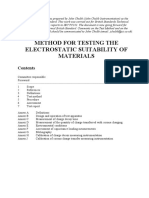 Method For Testing The Electrostatic Suitability of Materials