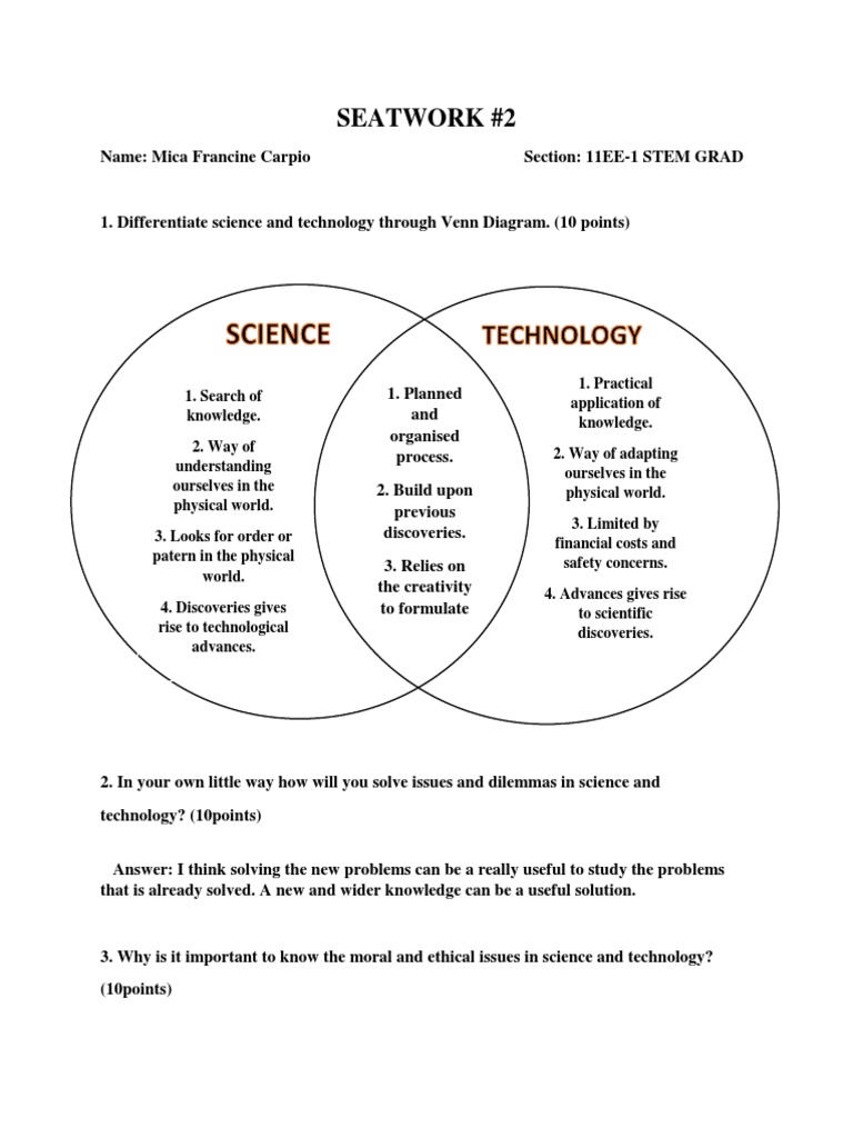 Science vs. Technology: Ethical Insights | PDF