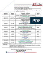 Colegio Ecológico Bilingüe San Martín: Agenda de Trabajo Trimestral