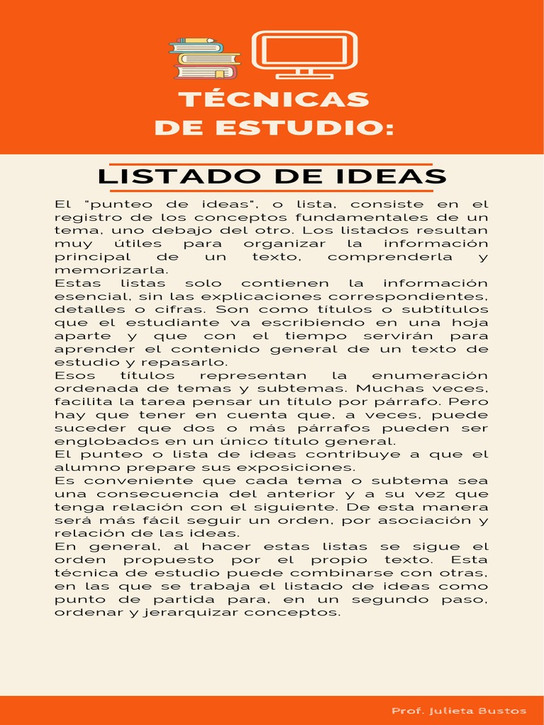 Listado de Ideas | PDF
